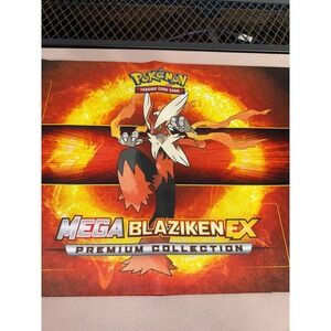 Pokemon TCG Mega Blaziken EX Premiun Collection‎ Play mat 2015 Rubber Back